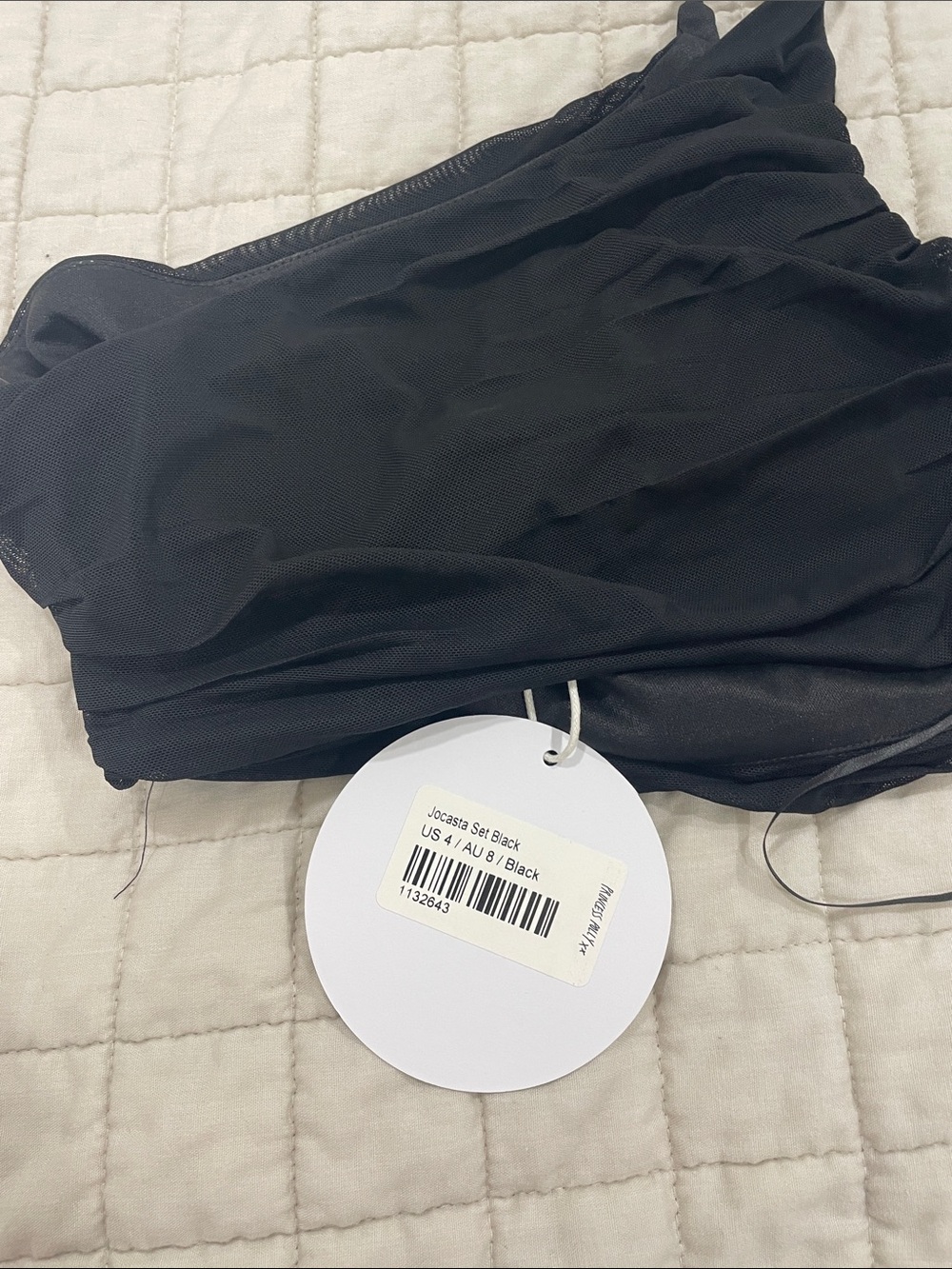 Princess Polly Black Ruched Side-Drawstring Crop Top - Picture 4 of 4